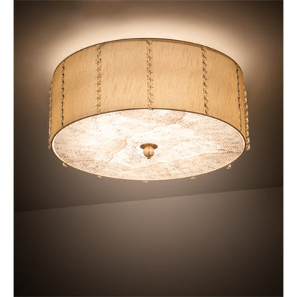 Meyda Tiffany Cilindro Lujoso 6 Light 33" Wide Semi-Flush Drum Ceiling Fixture