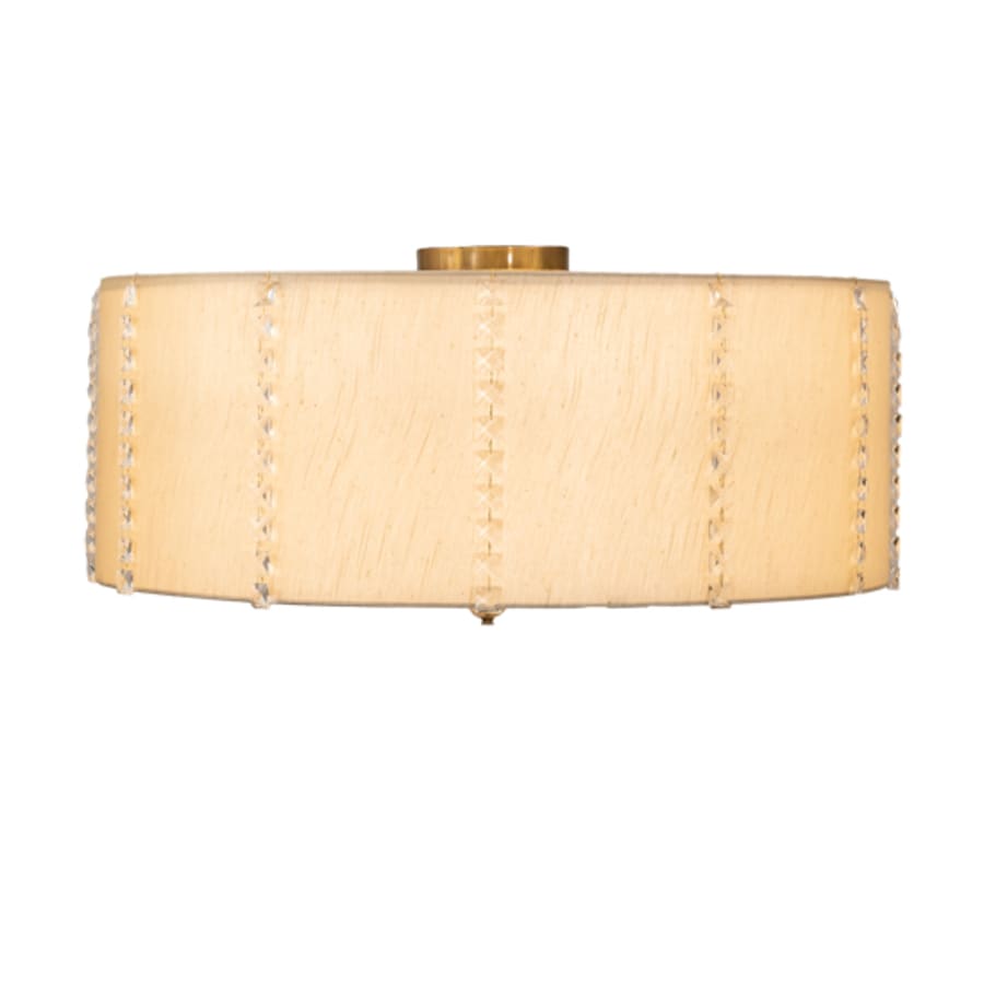 Meyda Tiffany Cilindro Lujoso 6 Light 33" Wide Semi-Flush Drum Ceiling Fixture