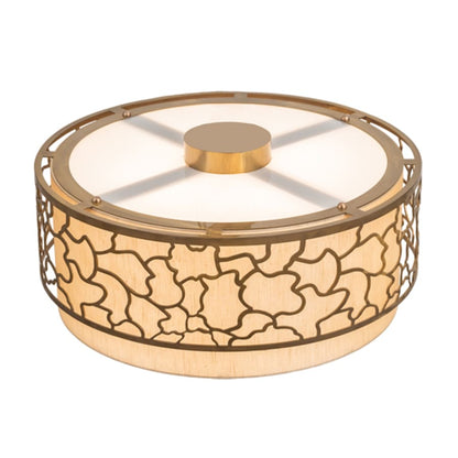 Meyda Tiffany Deserto Seco 4 Light 27" Wide Semi-Flush Drum Ceiling Fixture