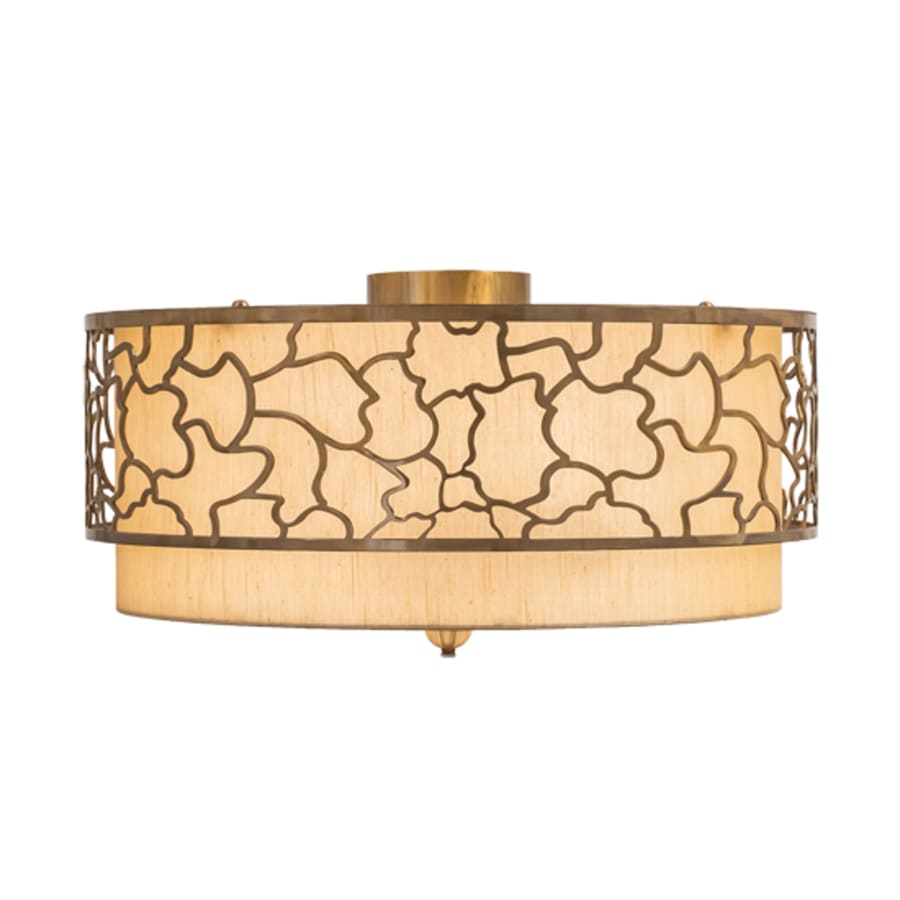 Meyda Tiffany Deserto Seco 4 Light 27" Wide Semi-Flush Drum Ceiling Fixture