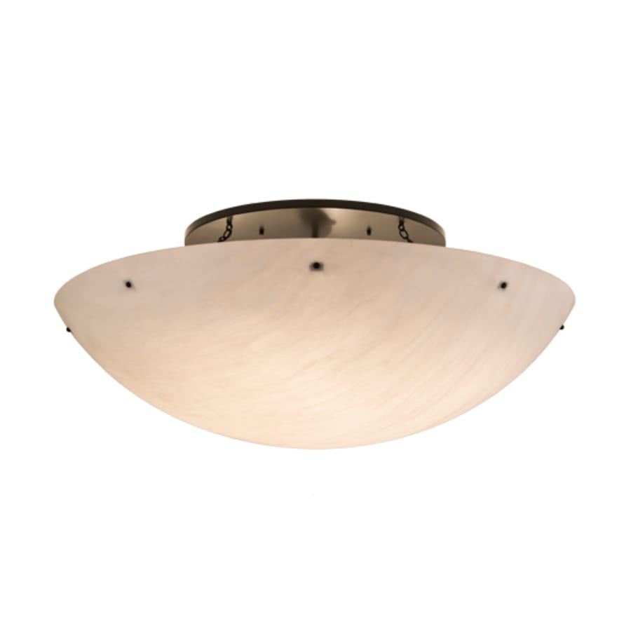 Meyda Tiffany Artesia 12 Light 60" Wide Semi-Flush Bowl Ceiling Fixture - Timeless Bronze Finish