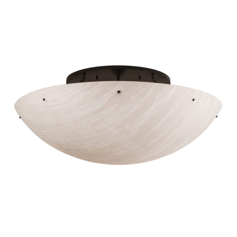 Meyda Tiffany Artesia 12 Light 60" Wide Semi-Flush Bowl Ceiling Fixture - Timeless Bronze Finish