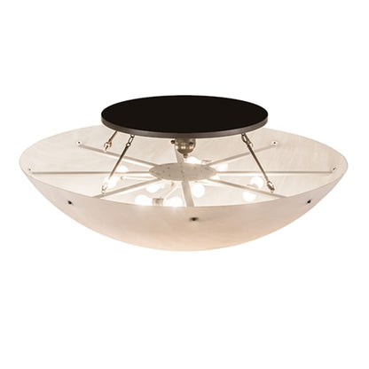 Meyda Tiffany Artesia 12 Light 60" Wide Semi-Flush Bowl Ceiling Fixture - Timeless Bronze Finish