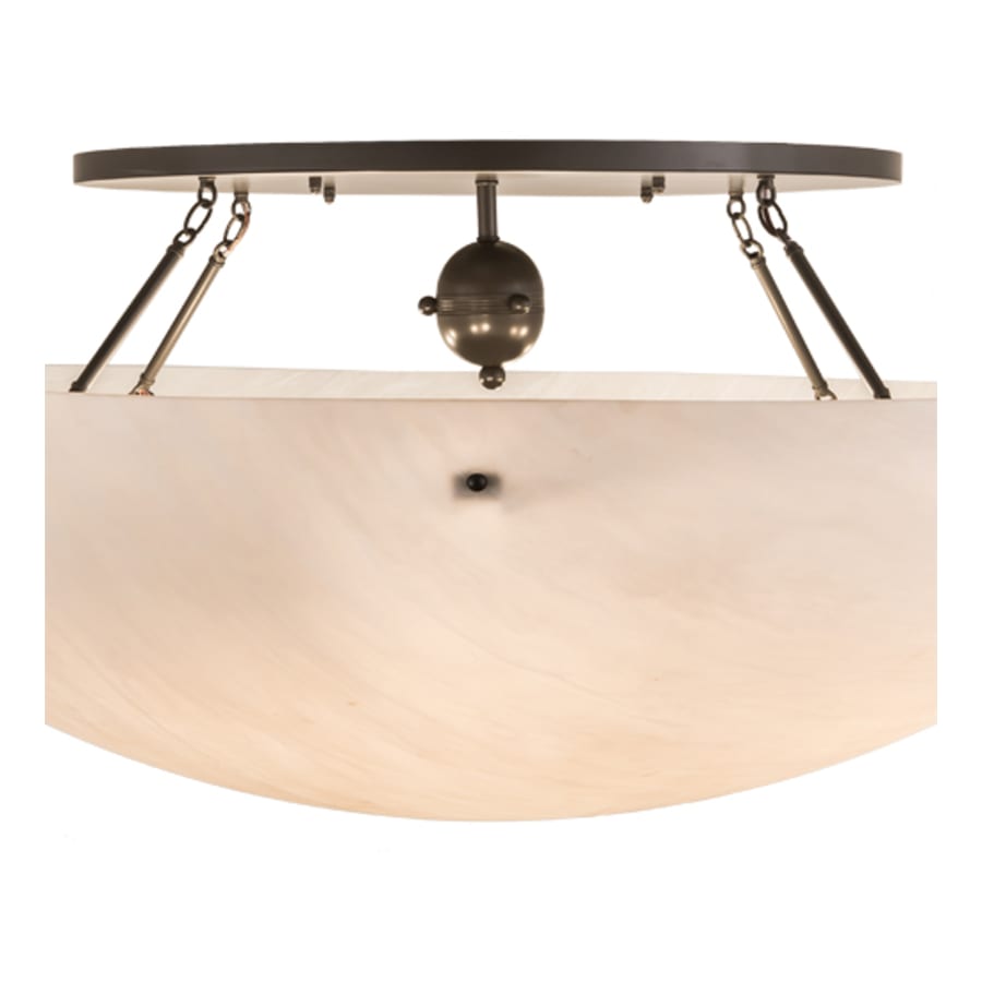 Meyda Tiffany Artesia 12 Light 60" Wide Semi-Flush Bowl Ceiling Fixture - Timeless Bronze Finish