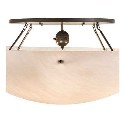 Meyda Tiffany Artesia 12 Light 60" Wide Semi-Flush Bowl Ceiling Fixture - Timeless Bronze Finish