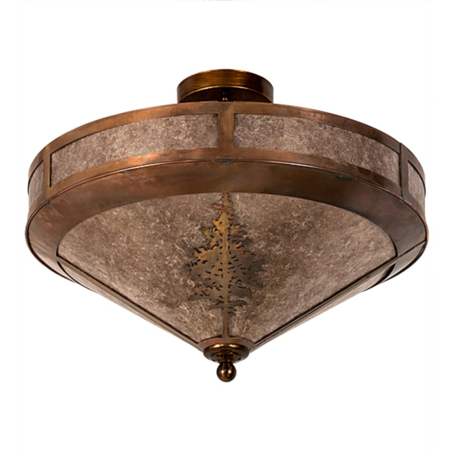 Meyda Tiffany Tamarack 4 Light 20" Wide Semi-Flush Ceiling Fixture