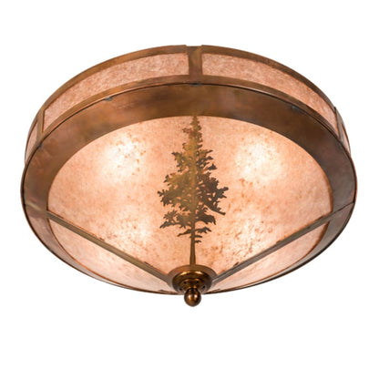 Meyda Tiffany Tamarack 4 Light 20" Wide Semi-Flush Ceiling Fixture