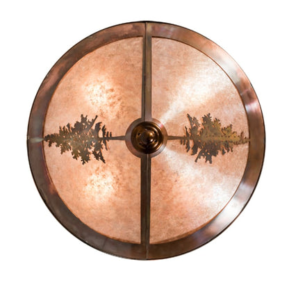 Meyda Tiffany Tamarack 4 Light 20" Wide Semi-Flush Ceiling Fixture