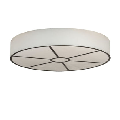 Meyda Tiffany Cilindro 8 Light 48" Wide Semi-Flush Drum Ceiling Fixture - Timeless Bronze Finish