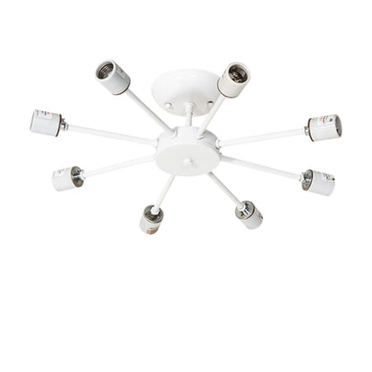 Meyda Tiffany Cilindro 8 Light 48" Wide Semi-Flush Drum Ceiling Fixture - Timeless Bronze Finish
