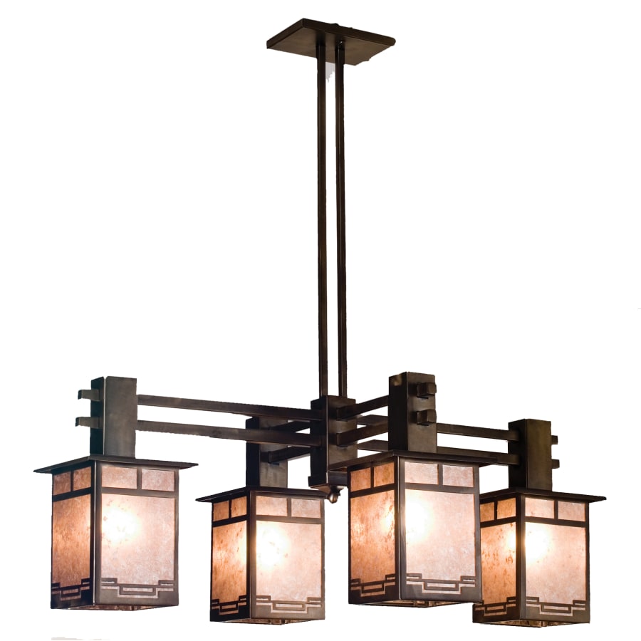 Meyda Tiffany 36" W Roylance 4 Light Chandelier