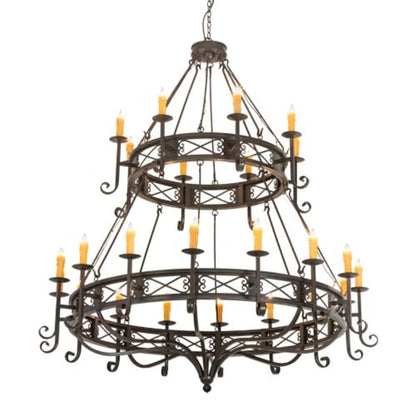 Meyda Tiffany Gina 24 Light 72" Wide Taper Candle Style Chandelier