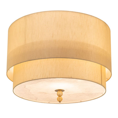 Meyda Tiffany Cilindro Lujoso 10 Light 32" Wide Semi-Flush Drum Ceiling Fixture