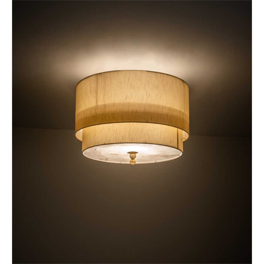 Meyda Tiffany Cilindro Lujoso 10 Light 32" Wide Semi-Flush Drum Ceiling Fixture