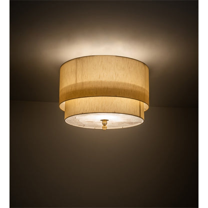 Meyda Tiffany Cilindro Lujoso 10 Light 32" Wide Semi-Flush Drum Ceiling Fixture