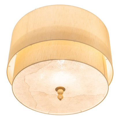 Meyda Tiffany Cilindro Lujoso 10 Light 32" Wide Semi-Flush Drum Ceiling Fixture