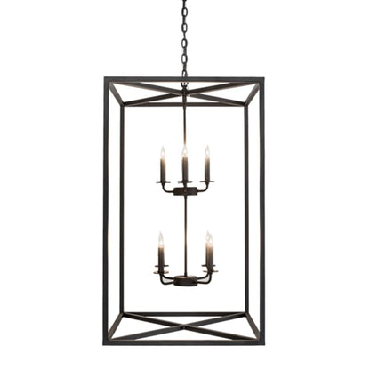 Meyda Tiffany 8 Light 34" Wide Taper Candle Pendant