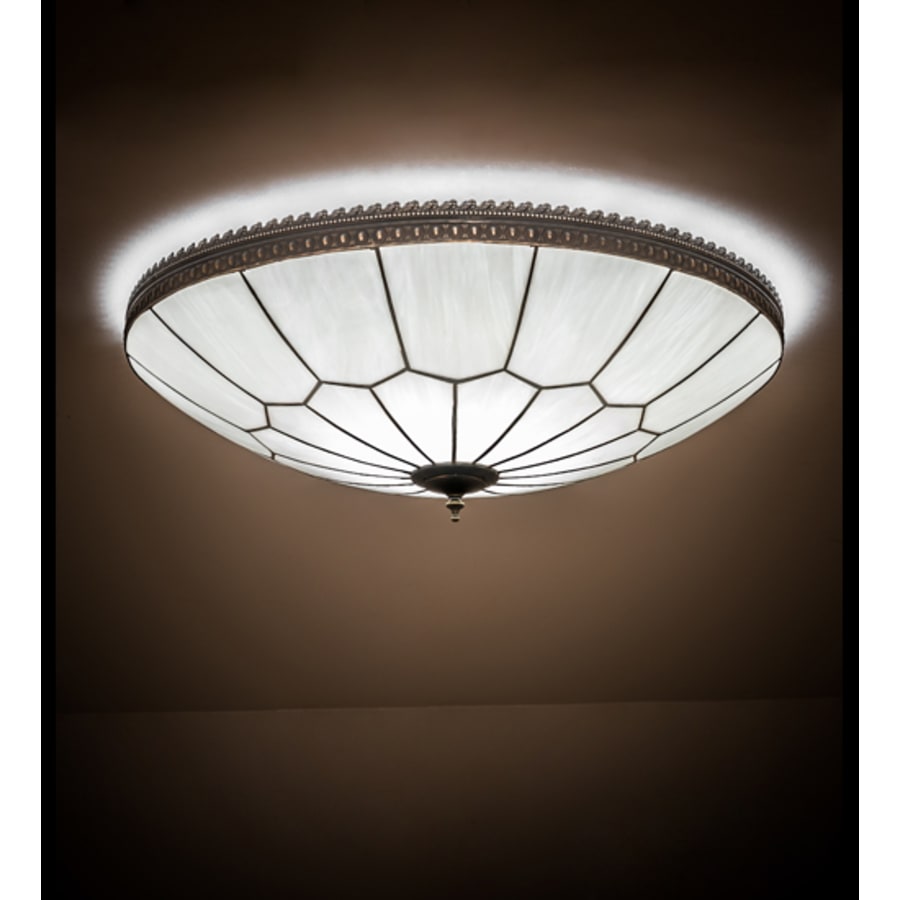 Meyda Tiffany Vincent Honeycomb 30" Wide LED Semi-Flush Bowl Ceiling Fixture