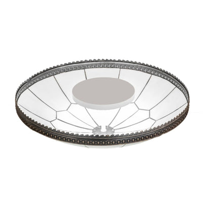 Meyda Tiffany Vincent Honeycomb 30" Wide LED Semi-Flush Bowl Ceiling Fixture