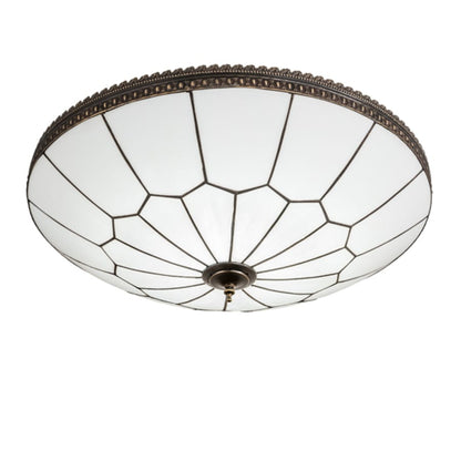 Meyda Tiffany Vincent Honeycomb 30" Wide LED Semi-Flush Bowl Ceiling Fixture