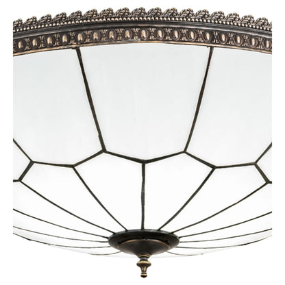 Meyda Tiffany Vincent Honeycomb 30" Wide LED Semi-Flush Bowl Ceiling Fixture