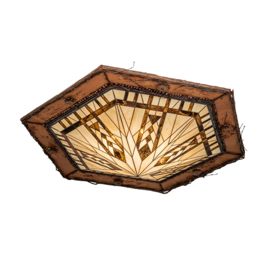 Meyda Tiffany Sonoma 6 Light 53" Wide Semi-Flush Ceiling Fixture
