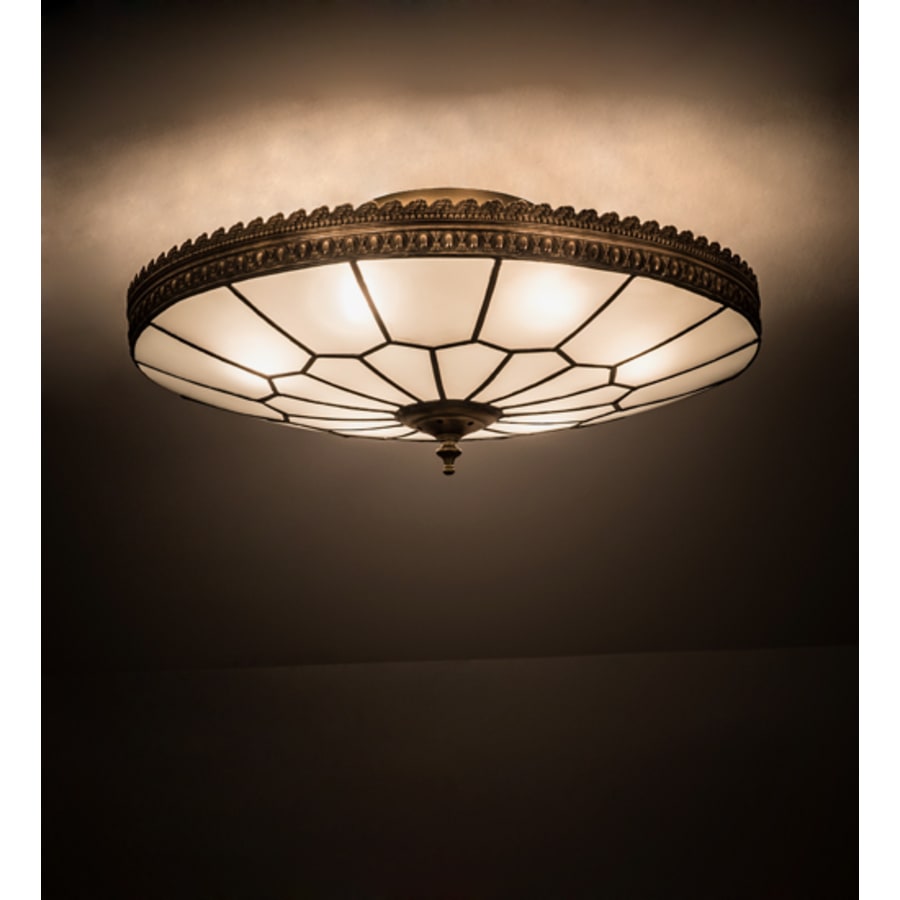 Meyda Tiffany Vincent Honeycomb 6 Light 21" Wide Semi-Flush Bowl Ceiling Fixture