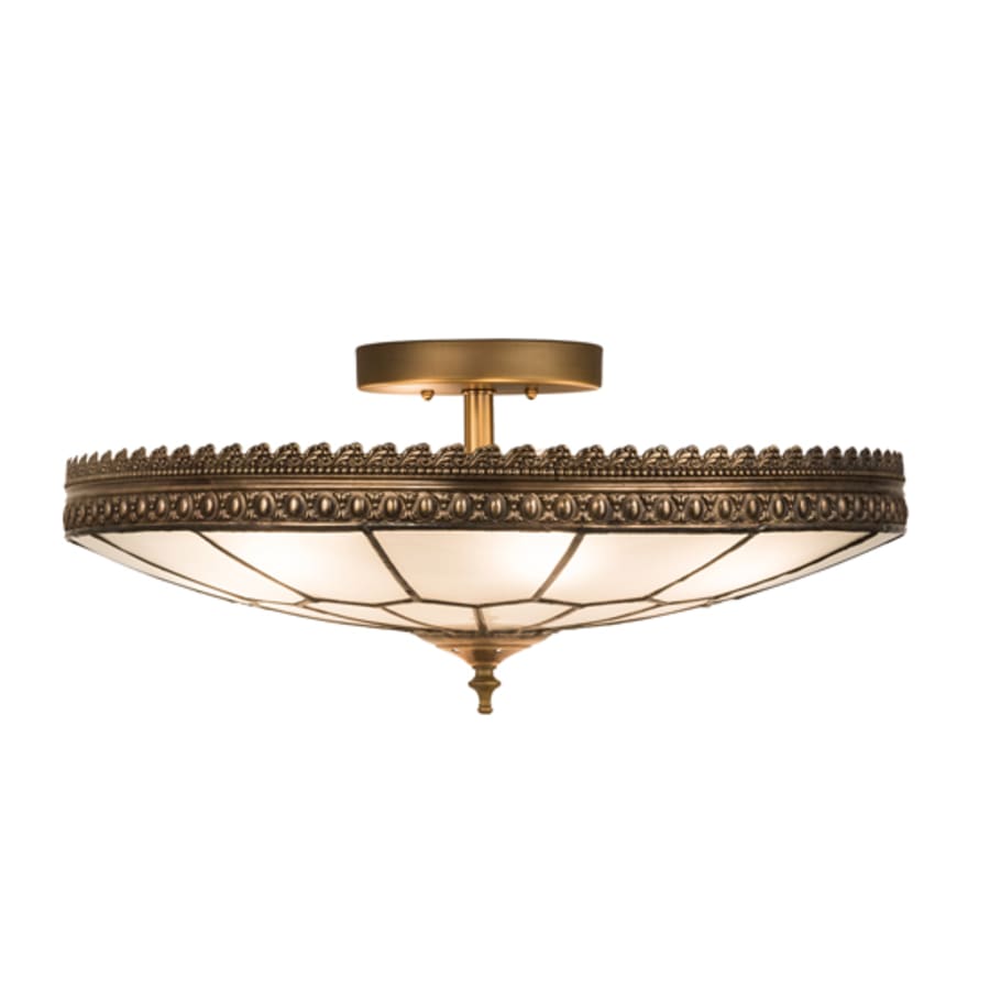 Meyda Tiffany Vincent Honeycomb 6 Light 21" Wide Semi-Flush Bowl Ceiling Fixture