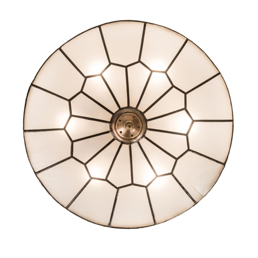 Meyda Tiffany Vincent Honeycomb 6 Light 21" Wide Semi-Flush Bowl Ceiling Fixture