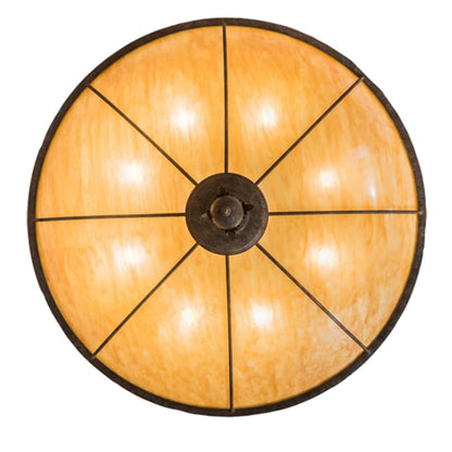 Meyda Tiffany Arabesque 8 Light 48" Wide Semi-Flush Bowl Ceiling Fixture - Baroque Finish