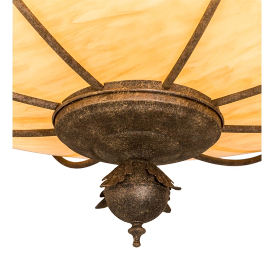 Meyda Tiffany Arabesque 8 Light 48" Wide Semi-Flush Bowl Ceiling Fixture - Baroque Finish