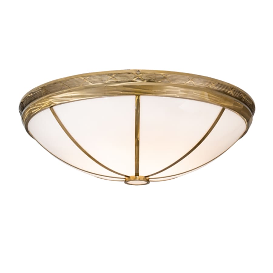Meyda Tiffany Kahe 12 Light 60" Wide Flush Mount Bowl Ceiling Fixture - Brass Tint Finish