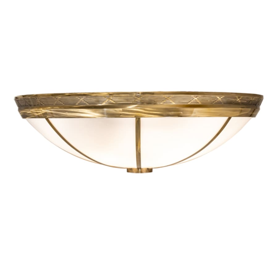 Meyda Tiffany Kahe 12 Light 60" Wide Flush Mount Bowl Ceiling Fixture - Brass Tint Finish