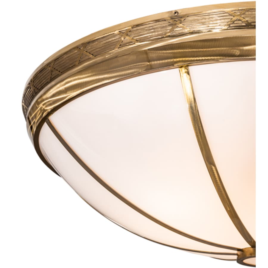 Meyda Tiffany Kahe 12 Light 60" Wide Flush Mount Bowl Ceiling Fixture - Brass Tint Finish