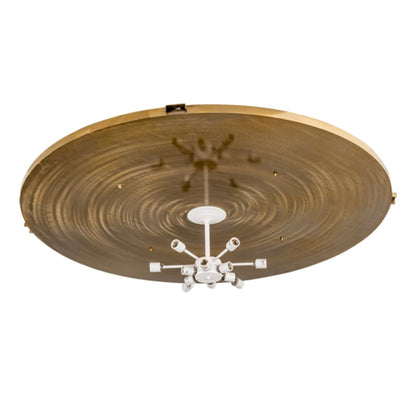 Meyda Tiffany Kahe 12 Light 60" Wide Flush Mount Bowl Ceiling Fixture - Brass Tint Finish