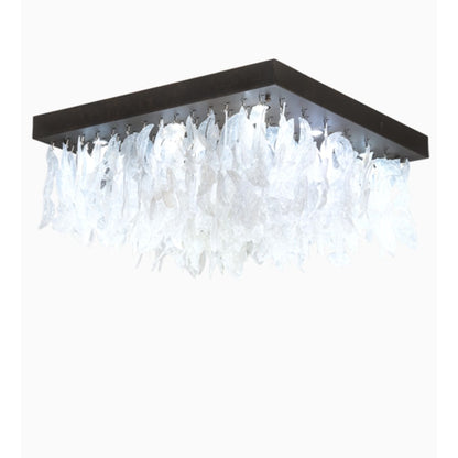Meyda Tiffany Ginkgo 9 Light 51" Wide Flush Mount Ceiling Fixture