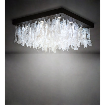 Meyda Tiffany Ginkgo 9 Light 51" Wide Flush Mount Ceiling Fixture