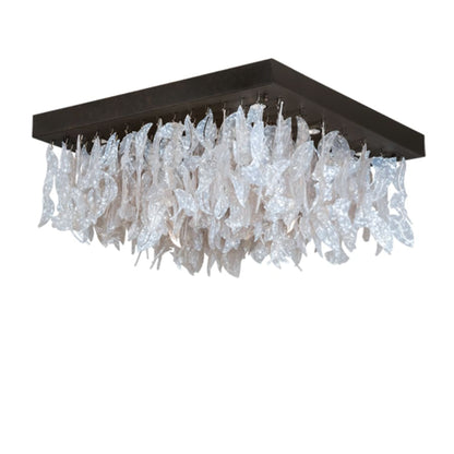 Meyda Tiffany Ginkgo 9 Light 51" Wide Flush Mount Ceiling Fixture