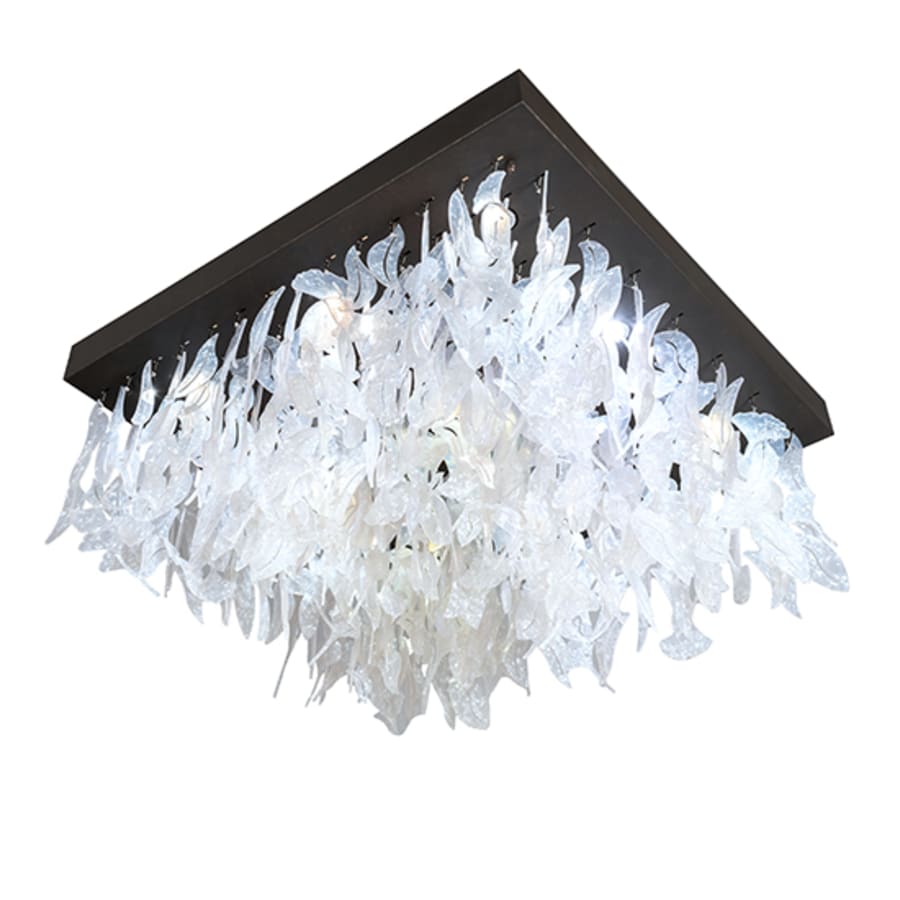 Meyda Tiffany Ginkgo 9 Light 51" Wide Flush Mount Ceiling Fixture