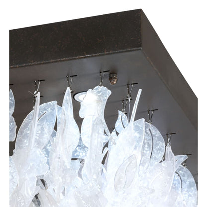 Meyda Tiffany Ginkgo 9 Light 51" Wide Flush Mount Ceiling Fixture