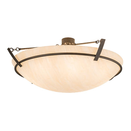 Meyda Tiffany Covina 8 Light 48" Wide Semi-Flush Bowl Ceiling Fixture