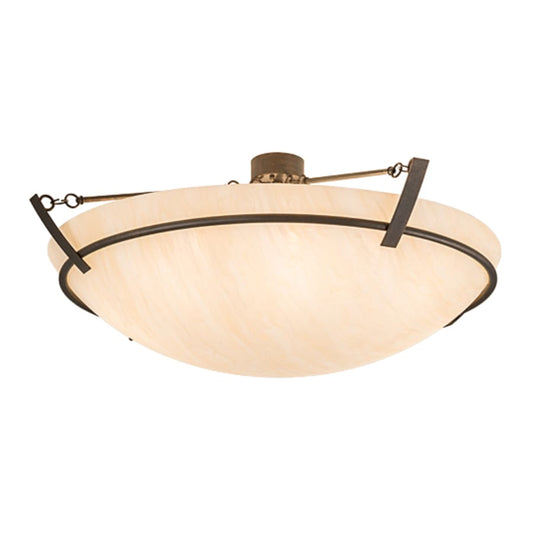 Meyda Tiffany Covina 8 Light 48" Wide Semi-Flush Bowl Ceiling Fixture