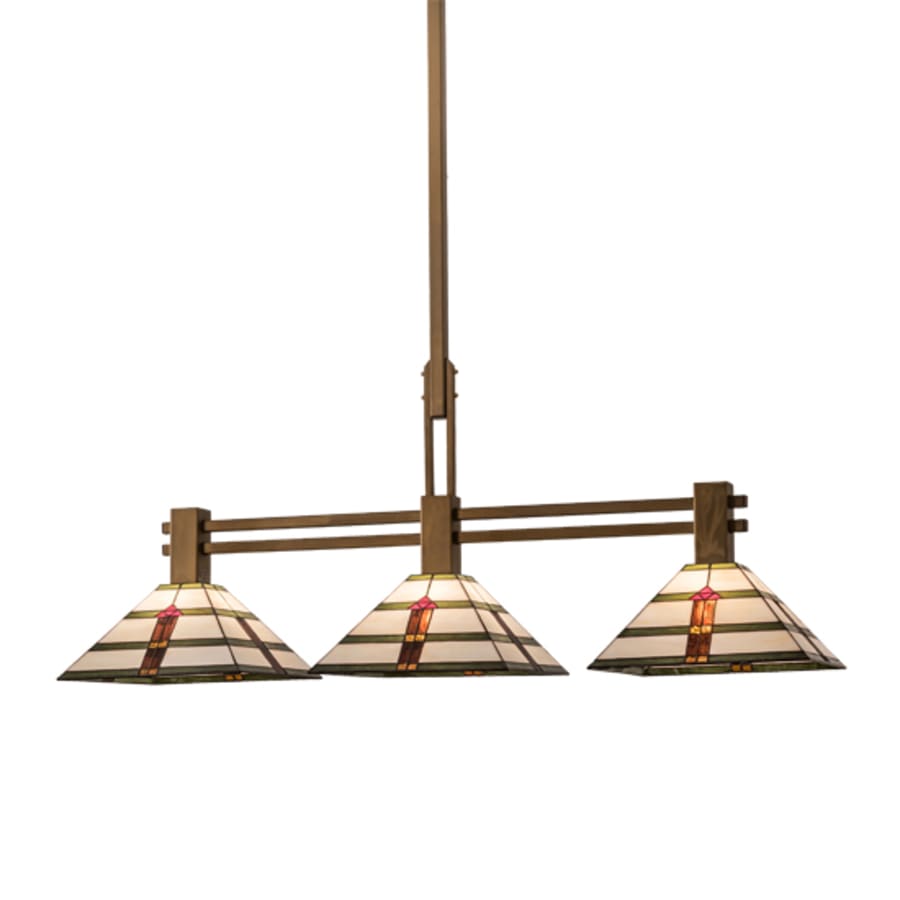 Meyda Tiffany 3 Light 48" Wide Linear Pendant