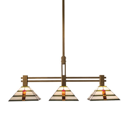 Meyda Tiffany 3 Light 48" Wide Linear Pendant