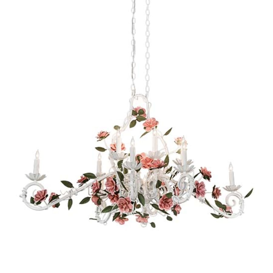 Meyda Tiffany Symphony Rose Basket 12 Light 48" Wide Candle Style Chandelier