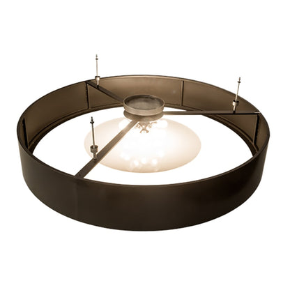 Meyda Tiffany Cilindro Chic 12 Light 72" Wide Semi-Flush Drum Ceiling Fixture