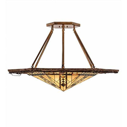 Meyda Tiffany Sonoma 6 Light 40" Wide Semi-Flush Ceiling Fixture