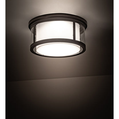 Meyda Tiffany Cilindro Campbell 19" Wide LED Flush Mount Drum Ceiling Fixture