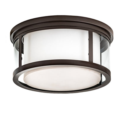Meyda Tiffany Cilindro Campbell 19" Wide LED Flush Mount Drum Ceiling Fixture