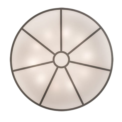 Meyda Tiffany Cilindro 10 Light 60" Wide Semi-Flush Drum Ceiling Fixture - Nickel Finish - GU24 Bulb Base